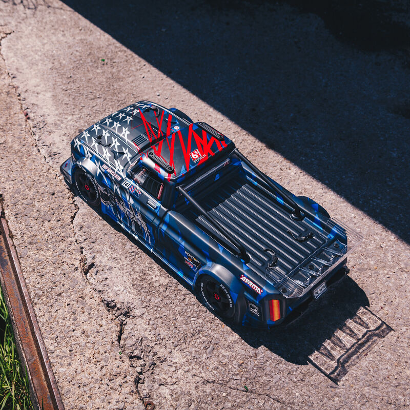 1/7 Infraction 6S BLX All-Road Truck (Requires battery & charger): Blue: ARA7615V2T1