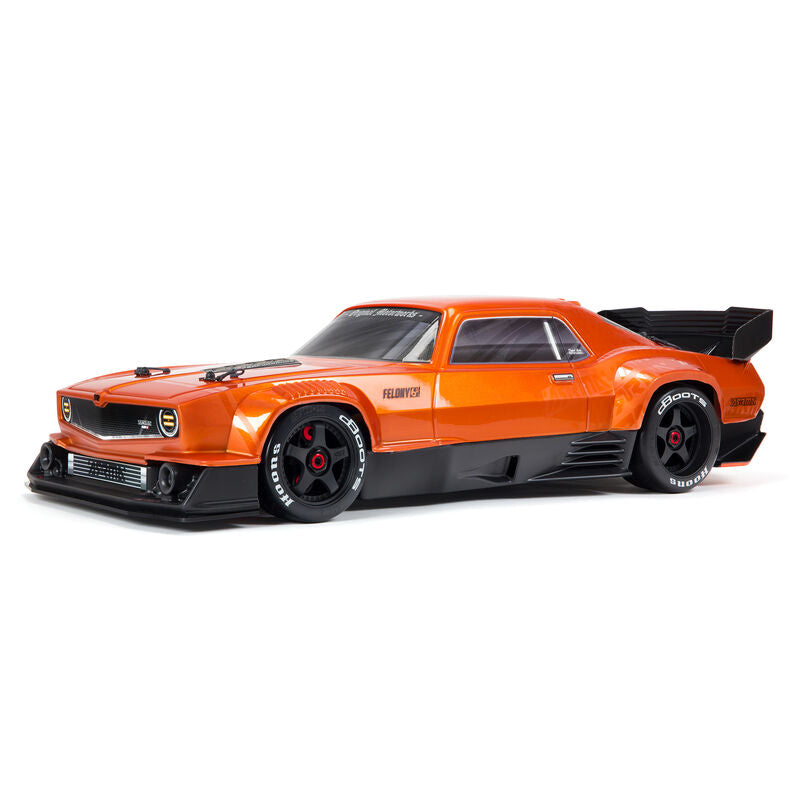 1/7 Felony 6S, 4WD, BLX (Requires battery & charger): Orange: ARA7617V2T2