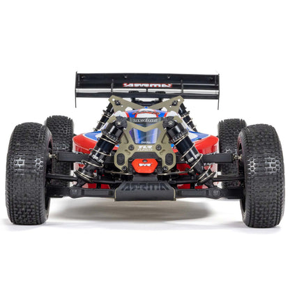 1/8 TLR Tuned TYPHON 6S 4WD BLX Buggy RTR, Red/Blue: ARA8406