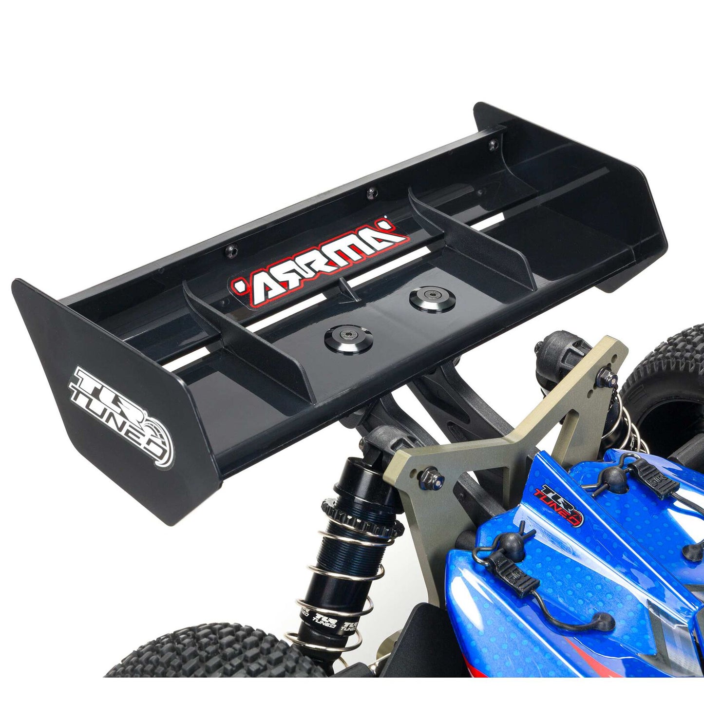 1/8 TLR Tuned TYPHON 6S 4WD BLX Buggy RTR, Red/Blue: ARA8406