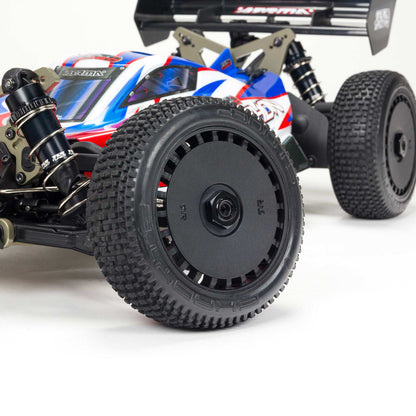 1/8 TLR Tuned TYPHON 6S 4WD BLX Buggy RTR, Red/Blue: ARA8406
