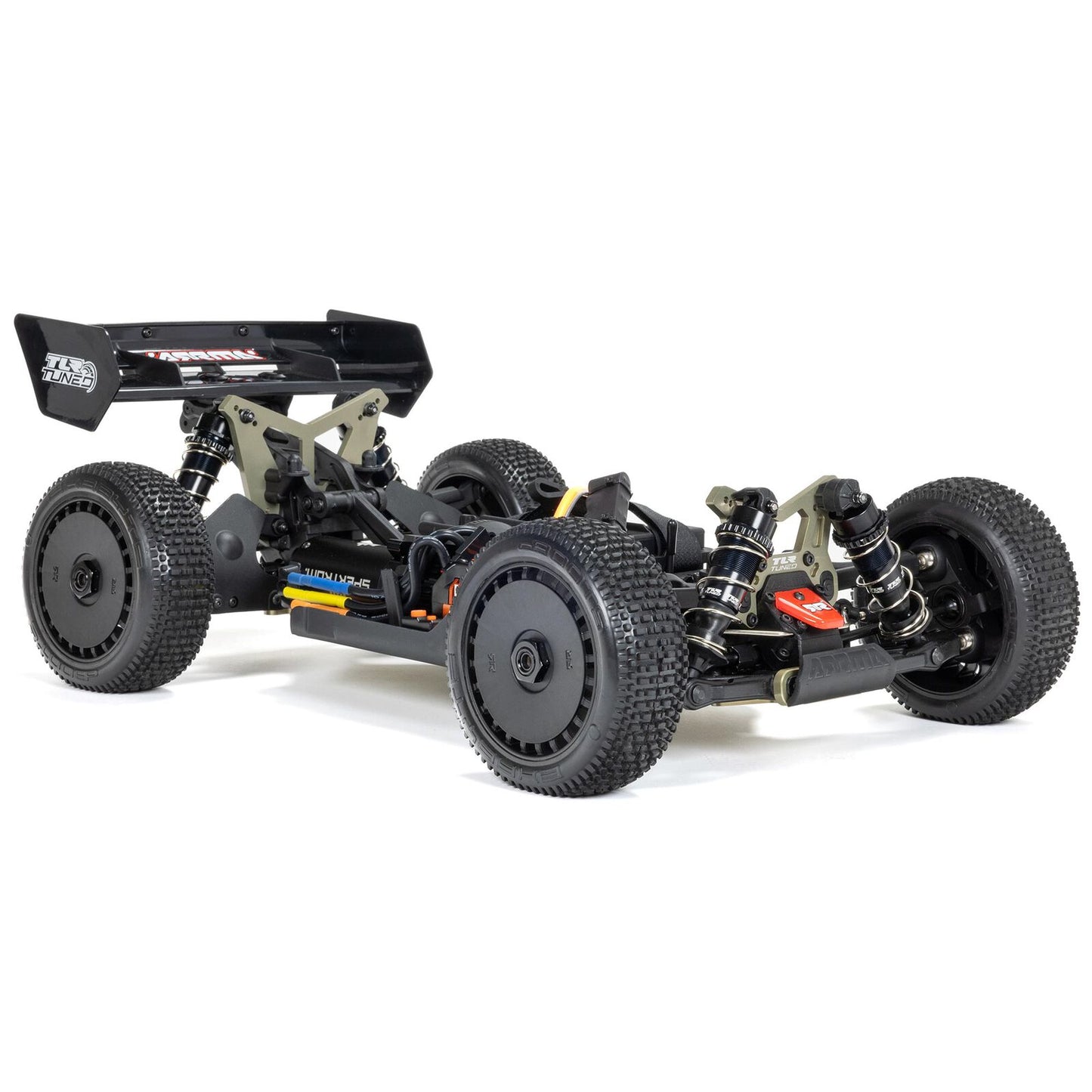 1/8 TLR Tuned TYPHON 6S 4WD BLX Buggy RTR, Red/Blue: ARA8406