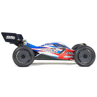 1/8 TLR Tuned TYPHON 6S 4WD BLX Buggy RTR, Red/Blue: ARA8406