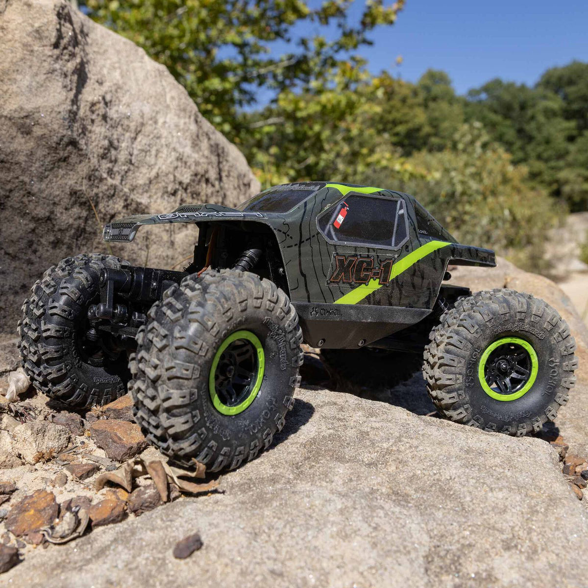 1/24 AX24 XC-1 4WS Crawler Brushed RTR, Green
