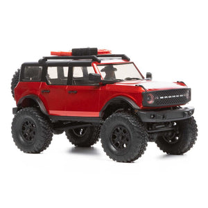 1/24 SCX24 2021 Ford Bronco 4WD Truck Brushed RTR, Red (w/Battery & Charger)