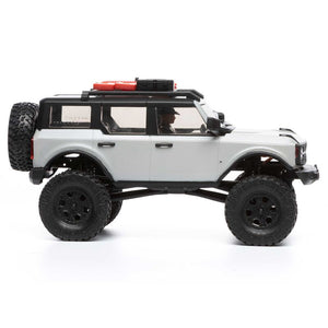 1/24 SCX24 2021 Ford Bronco 4WD Truck Brushed RTR, Grey (w/Battery & Charger)