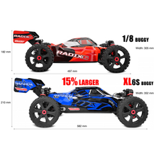 Load image into Gallery viewer, 1/8 Asuga XLR 6S RTR - Red, Large Scale
