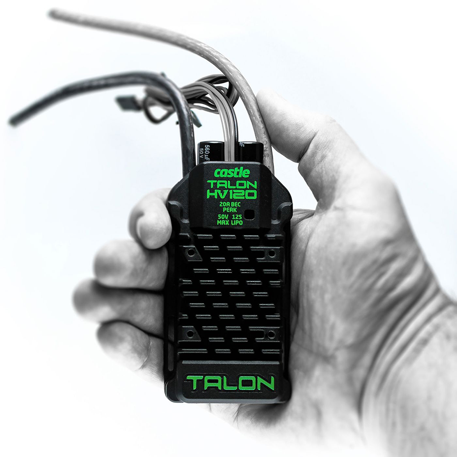 Castle Creations 120 Amp Talon 120HV ESC, 12S Max Heavy Duty BEC (CSE010013100)