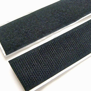 1" Velcro Strip, Black (1 foot)