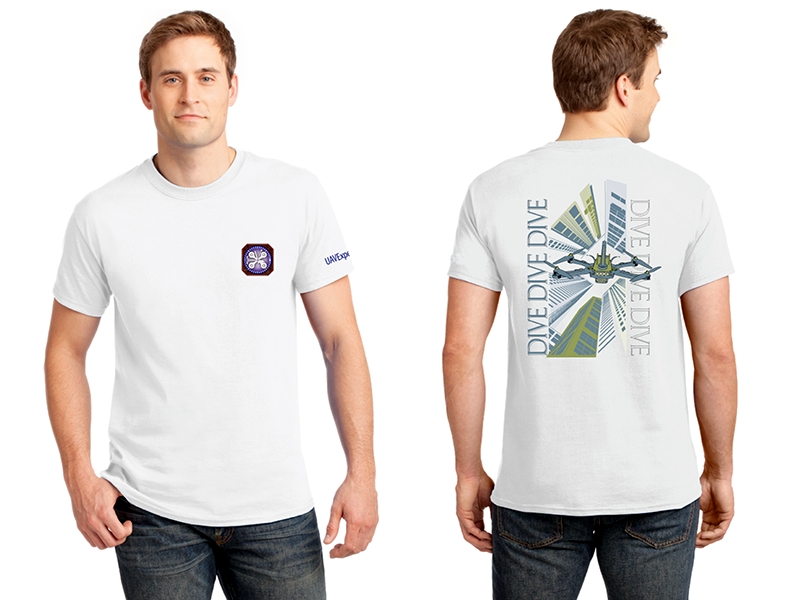 DIVE DIVE DIVE Shirt: Small