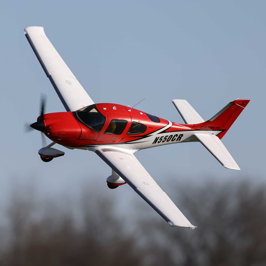 E-flite Cirrus SR22T 1.5m BNF Basic with Smart, AS3X and SAFE Select (EFL15950)