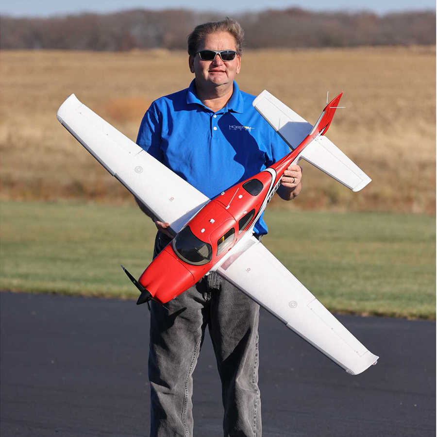 E-flite Cirrus SR22T 1.5m BNF Basic with Smart, AS3X and SAFE Select (EFL15950)