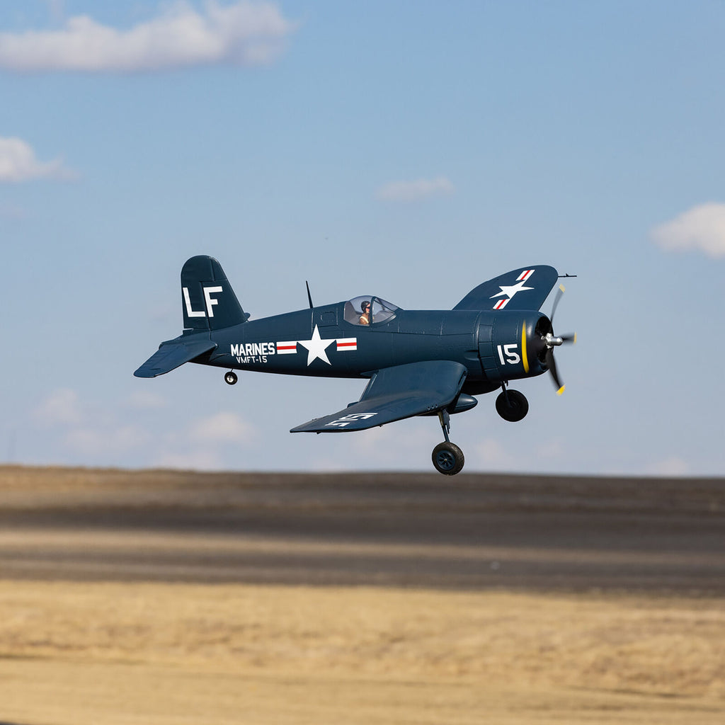 E-flite F4U-4 Corsair 1.2m BNF Basic with AS3X and SAFE Select (EFL18550)