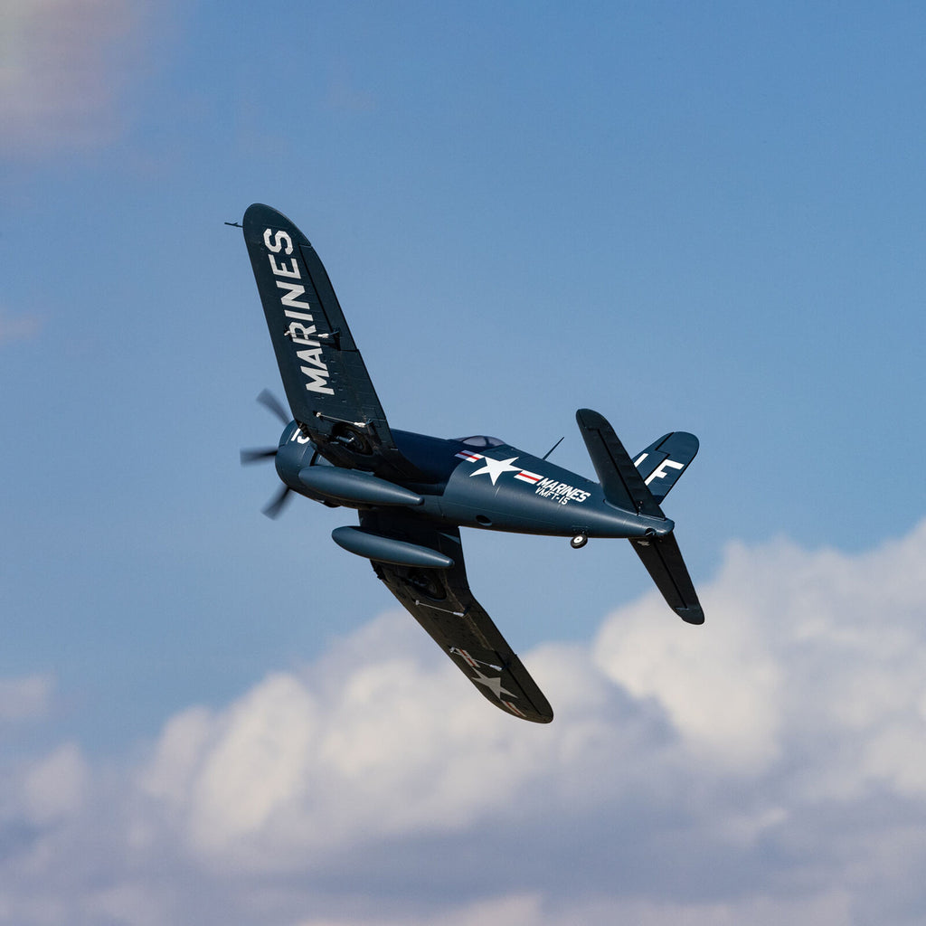 E-flite F4U-4 Corsair 1.2m BNF Basic with AS3X and SAFE Select (EFL18550)
