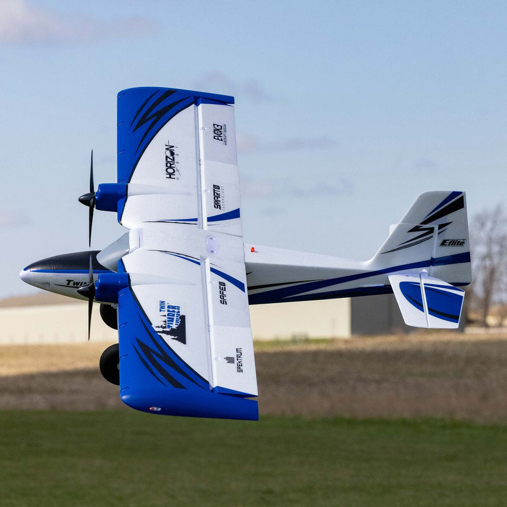 E-flite Twin Timber 1.6m BNF Basic with AS3X and SAFE Select (EFL23850)
