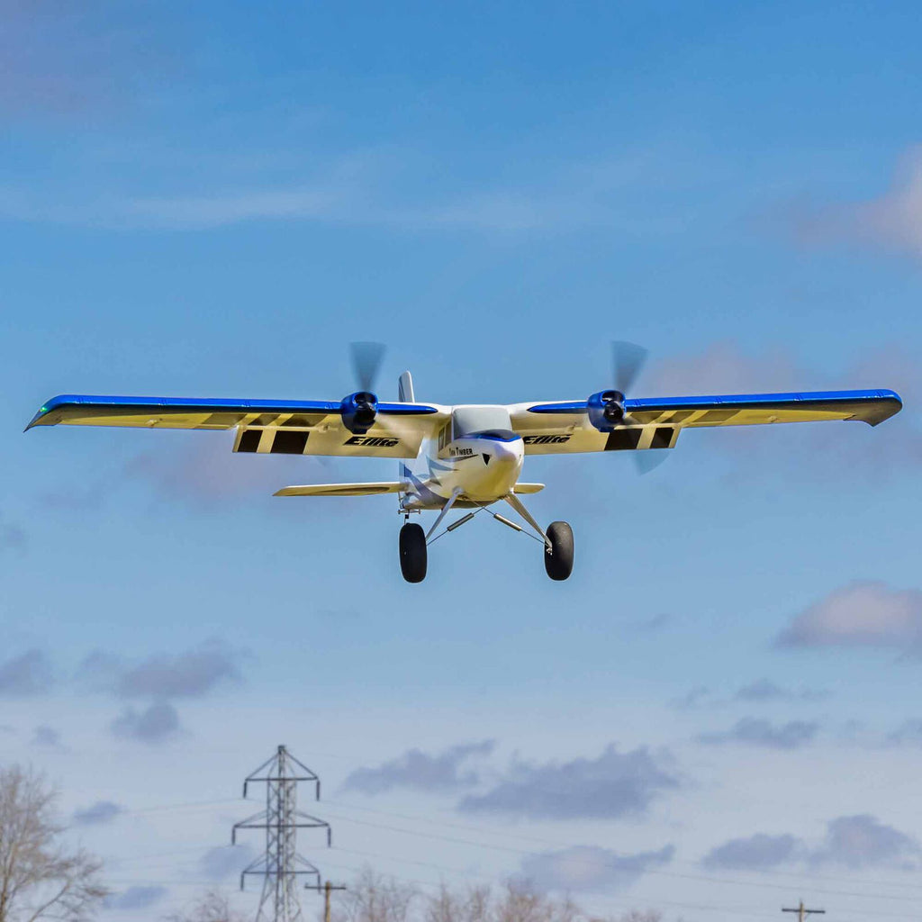 E-flite Twin Timber 1.6m BNF Basic with AS3X and SAFE Select (EFL23850)