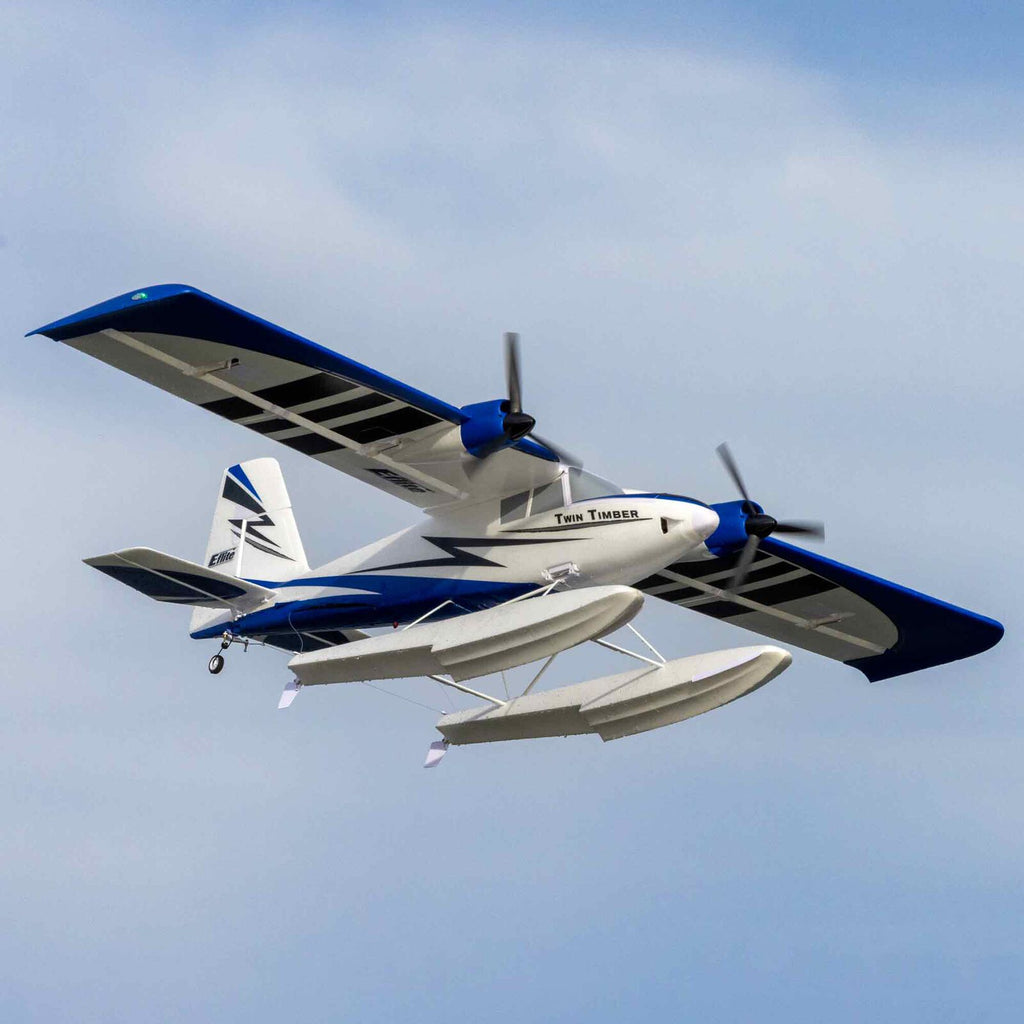 E-flite Twin Timber 1.6m BNF Basic with AS3X and SAFE Select (EFL23850)