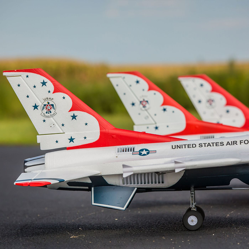 E-flite F-16 Thunderbirds 70mm EDF Jet BNF Basic with AS3X and SAFE Select (EFL178500)