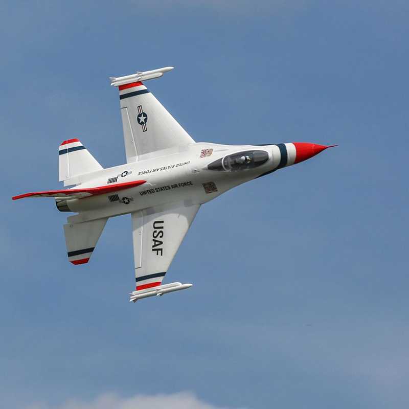 E-flite F-16 Thunderbirds 70mm EDF Jet BNF Basic with AS3X and SAFE Select (EFL178500)