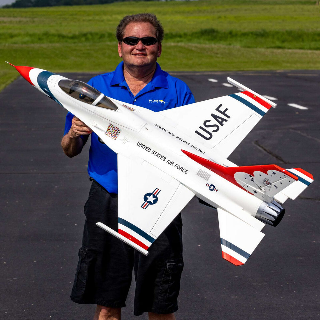 E-flite F-16 Thunderbirds 80mm EDF BNF Basic with AS3X and SAFE Select (EFL87950)