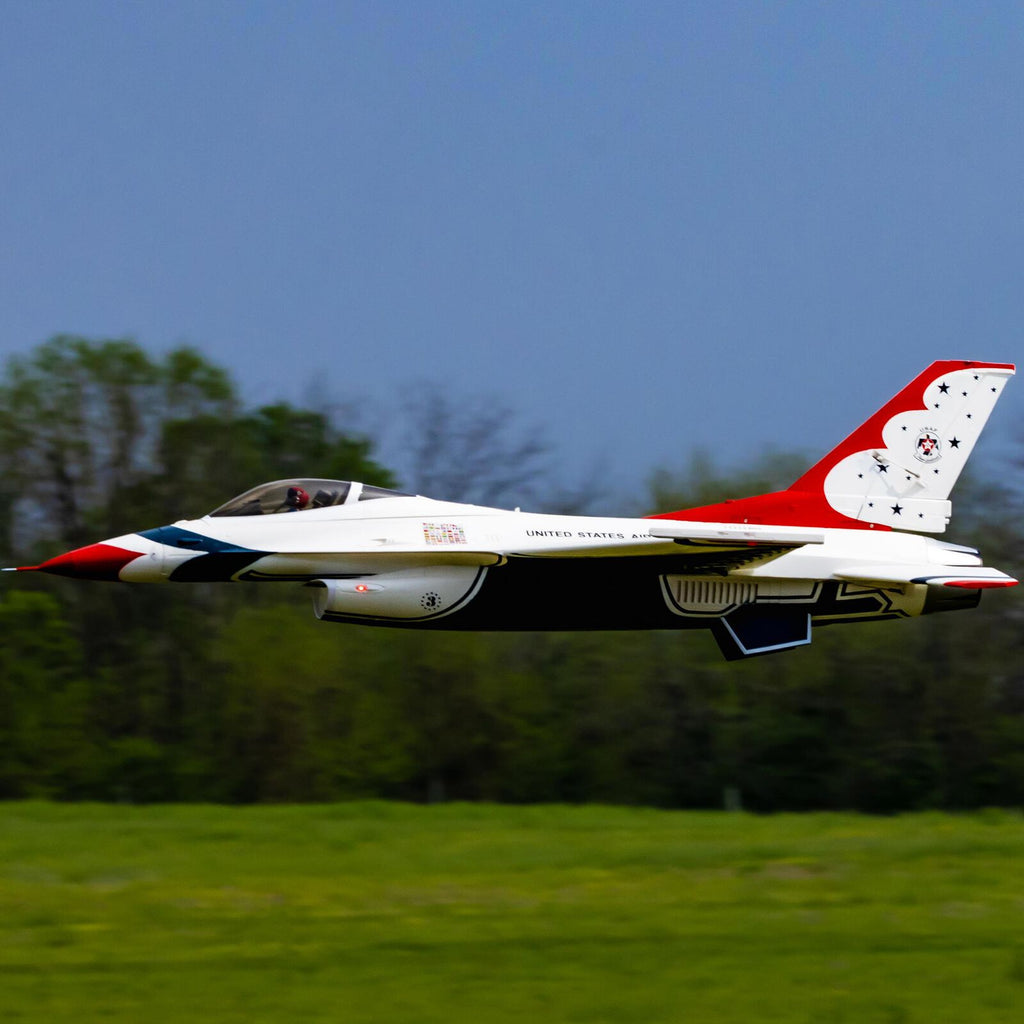 E-flite F-16 Thunderbirds 80mm EDF BNF Basic with AS3X and SAFE Select (EFL87950)