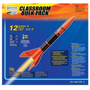 Alpha III Model Rocket Kit, Bulk Pack of 12, E2X