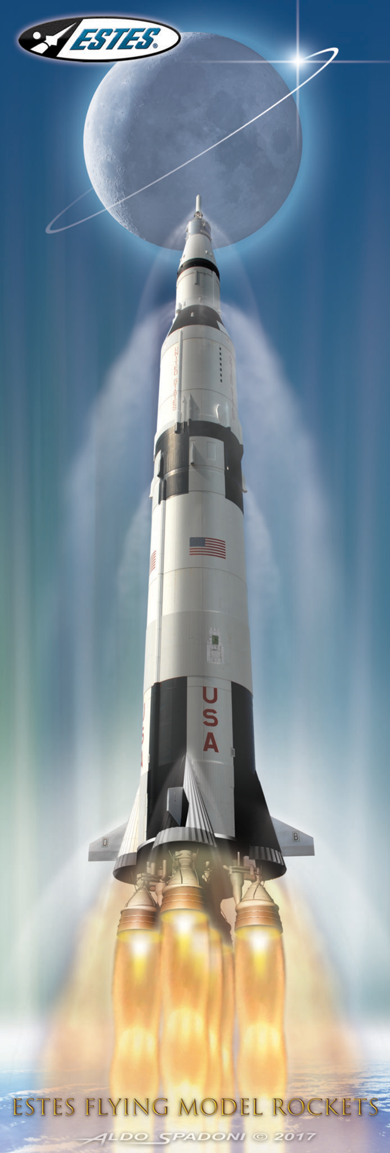 Estes Saturn V 1:200 Scale RTF with Stand (EST2160)
