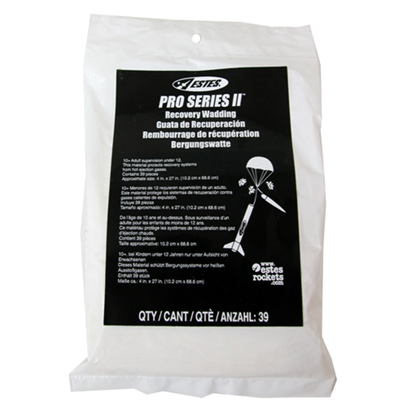 Estes Pro Series II Recovery Wadding for Model Rockets (39 sheets) (EST3556)