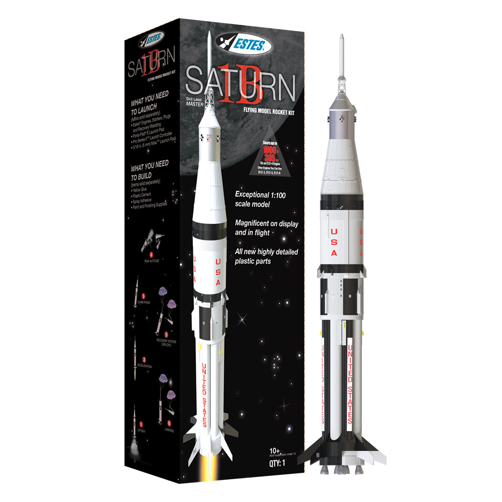 Saturn 1B SA-206 Model Rocket Kit: Master Skill Level
