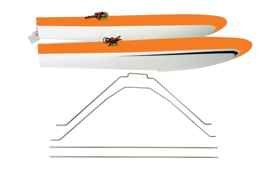 RV-8 60E Float Set w/Struts & LED: Orange