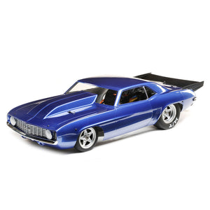 1/10 '69 Camaro 22S Drag Car, 2WD, RTD (Requires battery & charger): Blue