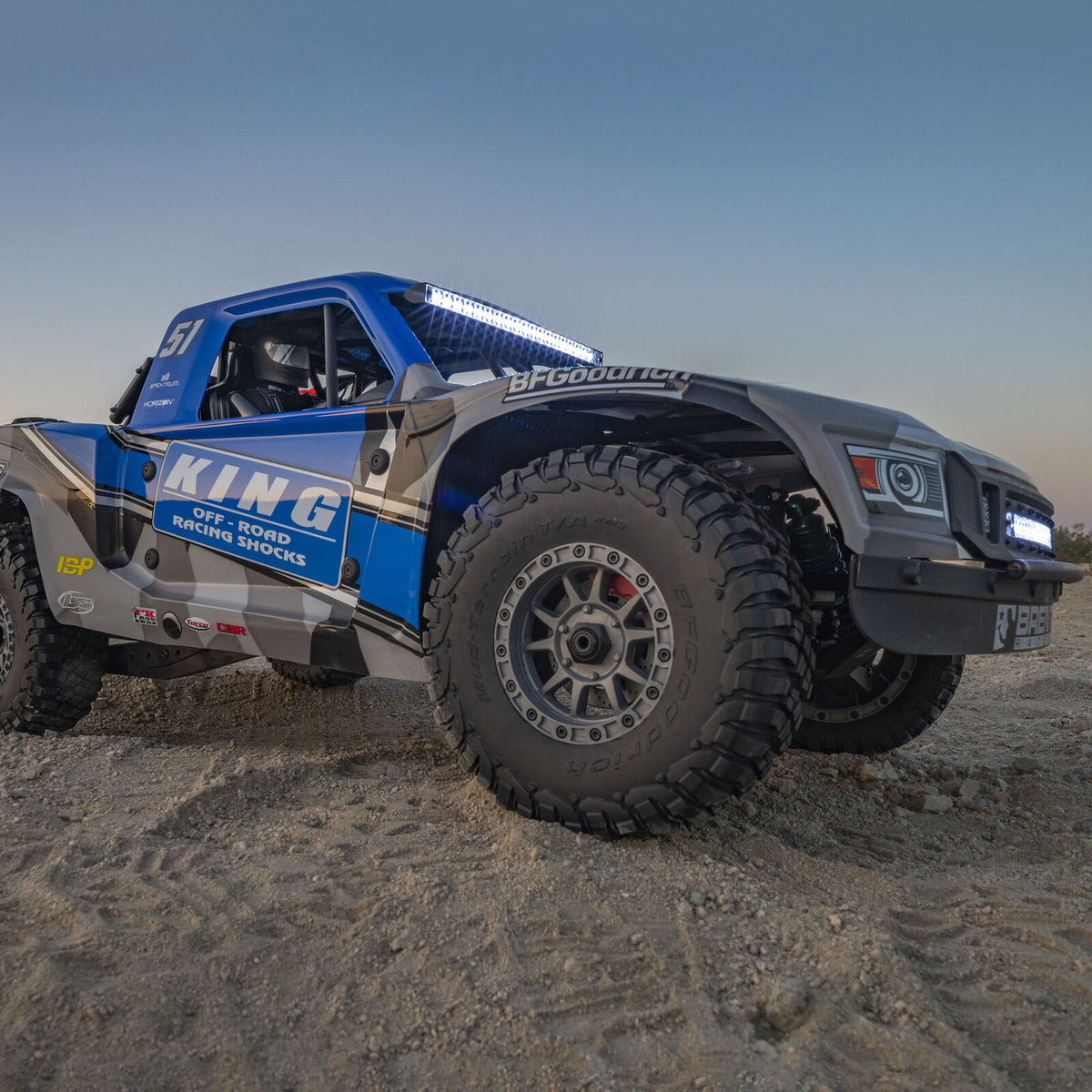 Losi 1/6 Super Baja Rey 2.0 4WD Brushless (Requires Battery & Charger): Blue (LOS05021T2)