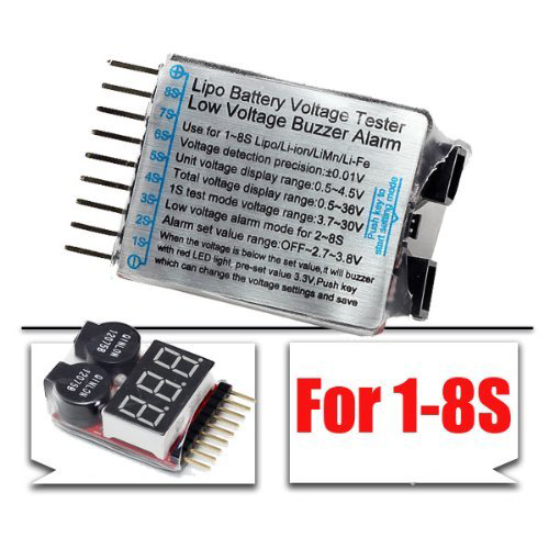 Lipo Voltage Indicator (8S) <br>with Buzzer Alarm