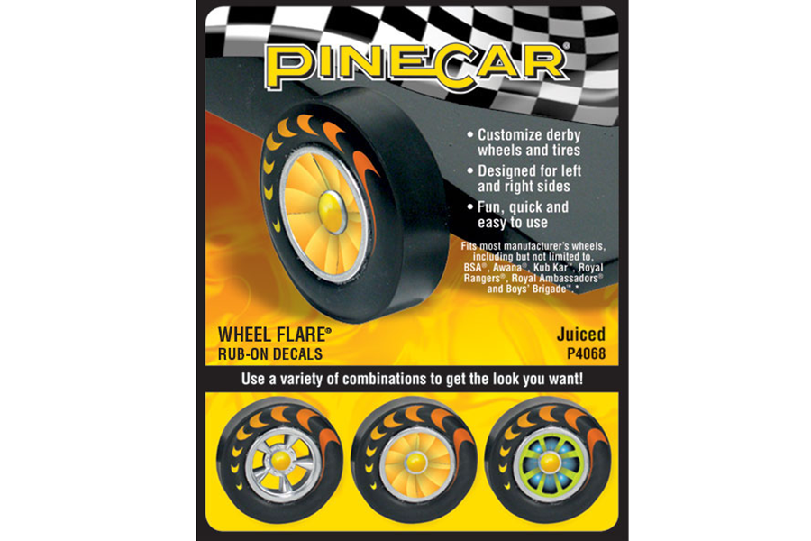 Pine Car Dry Transfer Wheel Flare Juiced