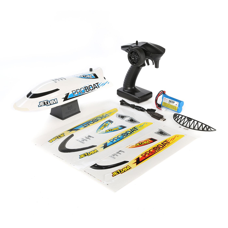 Pro Boat Jet Jam 12" Pool Racer, White: RTR (PRB08031V2T2)