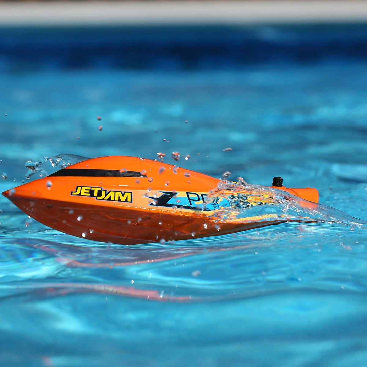 Pro Boat Jet Jam 12" Pool Racer, Brushed, Orange: RTR (PRB08031V2T1)