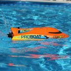 Pro Boat Jet Jam 12" Pool Racer, Brushed, Orange: RTR (PRB08031V2T1)