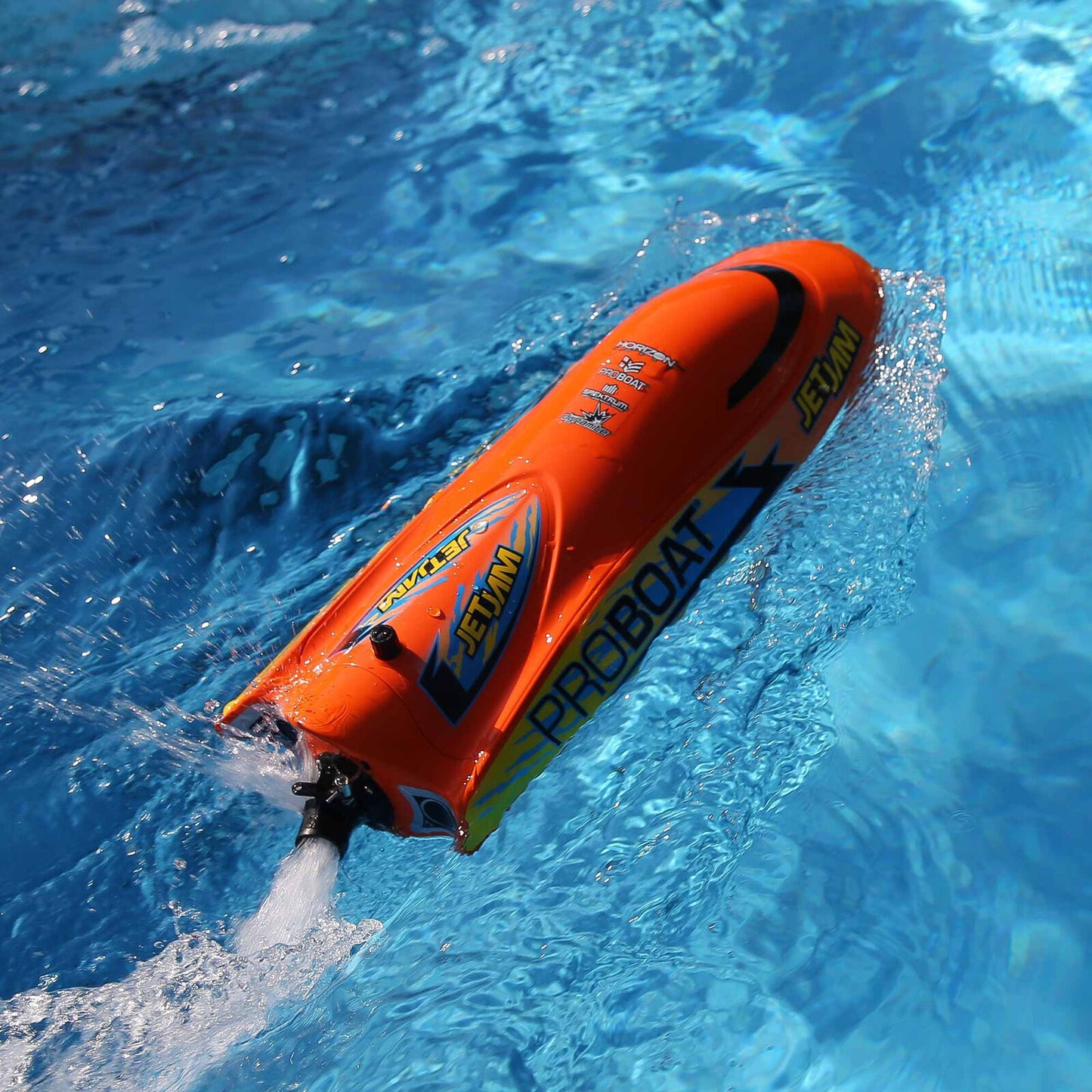 Jet Jam 12" Pool Racer, Brushed, Orange: RTR