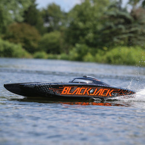 Blackjack 42" BL 8s Catamaran, SMART RTR: Black/Orange