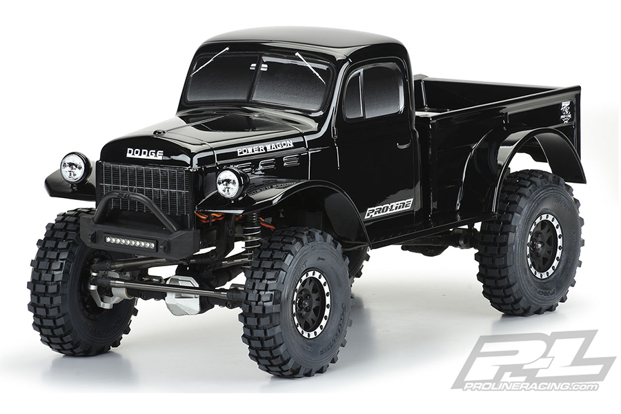 Pro-Line 1946 Dodge Power Wagon Painted Body – Black for SCX10 & TRX-4 (3499-18)