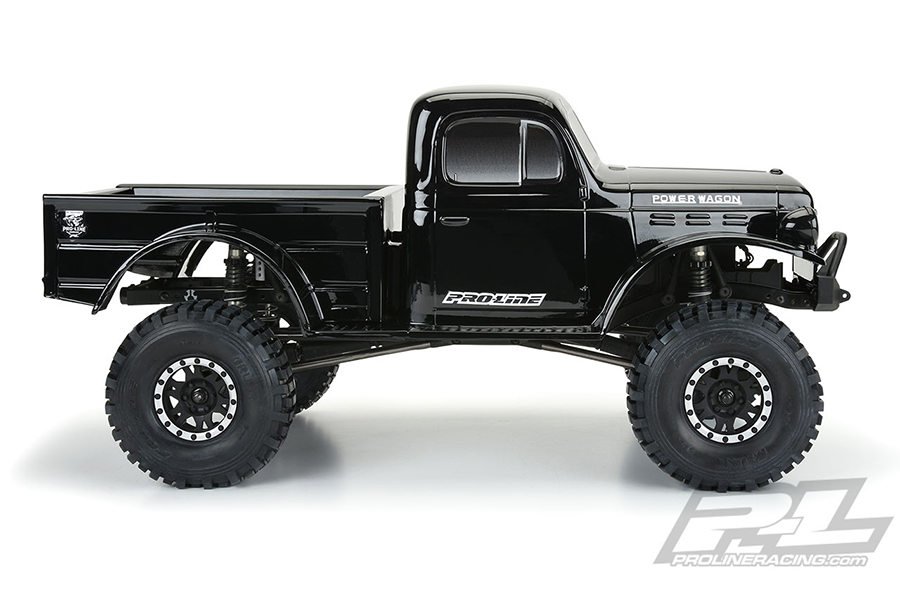 Pro-Line 1946 Dodge Power Wagon Painted Body – Black for SCX10 & TRX-4 (3499-18)