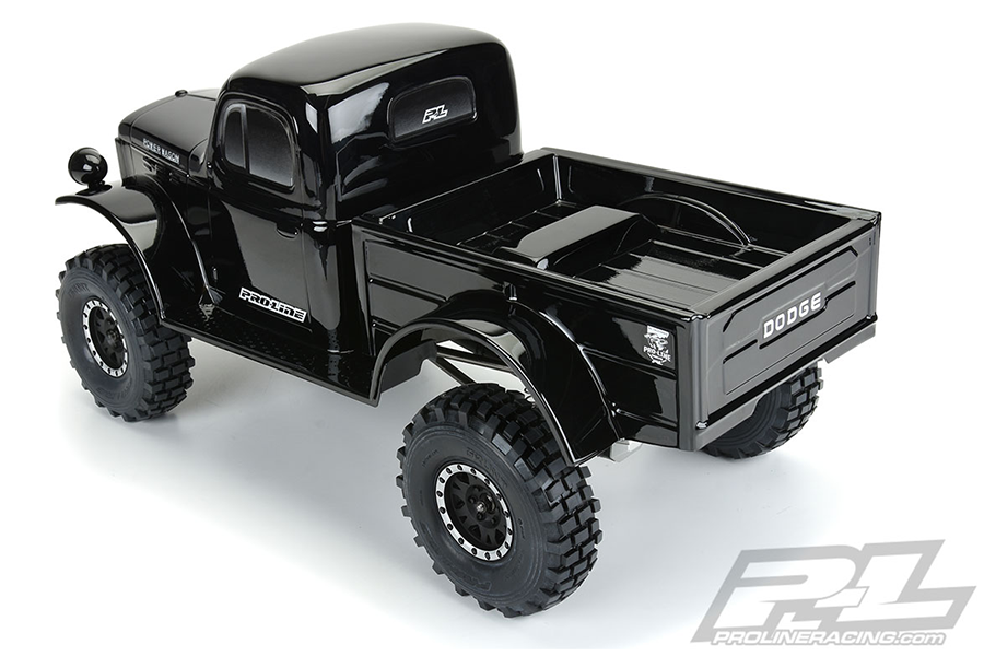 Pro-Line 1946 Dodge Power Wagon Painted Body – Black for SCX10 & TRX-4 (3499-18)