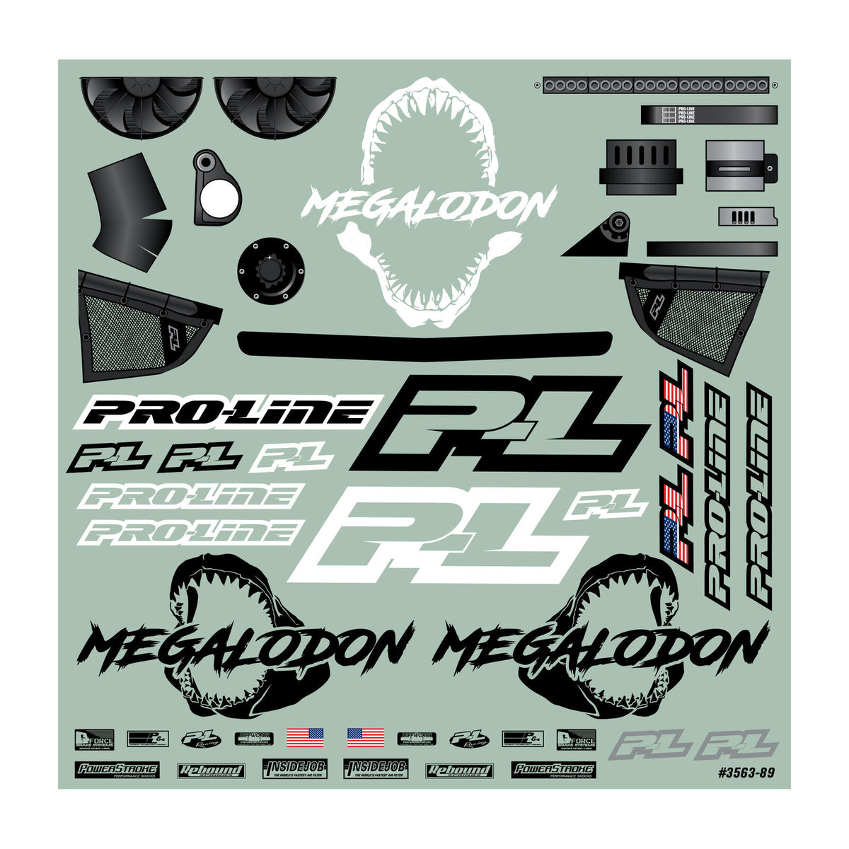 Pro-Line Megalodon Desert Buggy Clear Body for Slash 2WD & Slash 4x4 (3563-00)