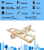 Dancing Wings Geebee 0.6M Kit, Motor, ESC, Servo (R0104)