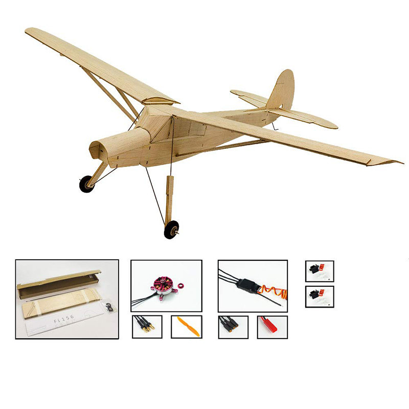 Dancing Wings Fiesler Storch 156 0.7M Kit, Motor, ESC, Servo (R0204)