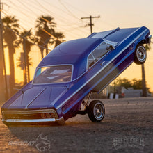 Load image into Gallery viewer, 1/10 SixtyFour - &#39;64 Chevy Impala Hopping Lowrider: Blue

