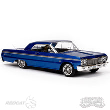 Load image into Gallery viewer, 1/10 SixtyFour - &#39;64 Chevy Impala Hopping Lowrider: Blue
