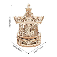Load image into Gallery viewer, Mechanical Music Box; Romantic Carousel: ROEAMK62
