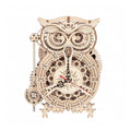 Mechanical Wood Models; Owl Clock