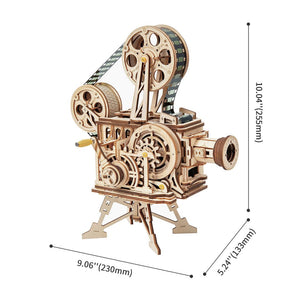 Mechanical Wood Models; Vitascope - working projector, hand-crank generator